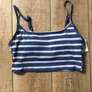 Aerie Ribbed Longline Bikini Top